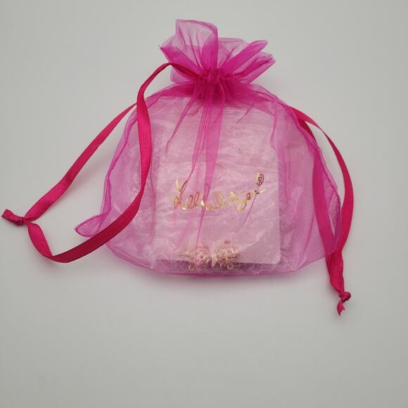 Lilly Pulitzer Gold Fish Drop Earrings Dangling Sparkly Puffer Fish Ocean Resort - Picture 7 of 8